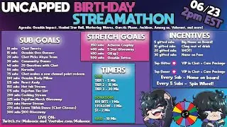 🎉BIRTHDAY STREAMATHON DAY 2!🎉GIVEAWAYS, COMMUNITY GAMES, CHAOS! | @malnoxx on socials