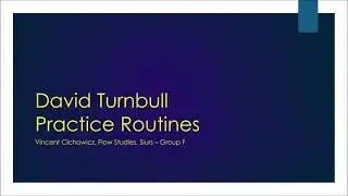 Vincent Cichowicz, Flow Studies, Slurs - Group F