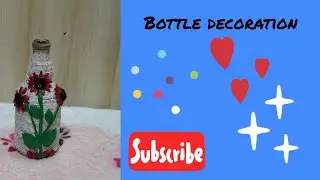 bottle decoration craft idea ❤️#diy #new #shortvideo #song #youtubeshorts #explore 