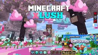 Bath Bombs Add-on from Minecraft Marketplace 🫧🩷🩵🤍 #MINECRAFT X #LUSH