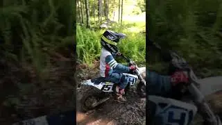 Husqvarna EE 5 going through heavy mud! | 6-year old rider | #shorts