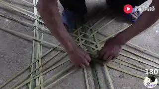 父亲50年竹编手艺，自编竹篮子10年用不坏，在农村太实用了