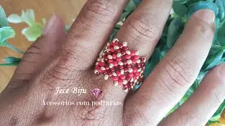 Passo a passo de lindo anel de miçangas @jecebiju-bijuteriascommica4632