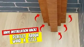 Vinyl Flooring Hack: How to Cut Around Wood Obstacles the Right Way