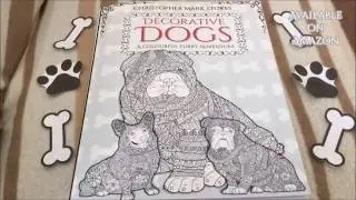 Brand New Adult Coloring Book Decorative Dogs A Colourful Furry Adventure Adult Colouring Book