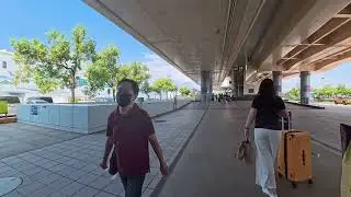 Kaohsiung Airport to MRT Station 高雄機場到捷運站 [4K]