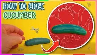 🥒 How To Make A Cucumber From Clay - Cute & Easy Miniature Food Clay Tutorial