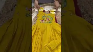 customized frocks #youtubeshorts #croptop #koracotton #frockdesign
