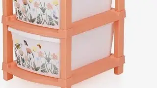 Pinkwhale 4 Compartments Plastic NEW 4XL BUTTERFLY PRINTED MODULAR DRAWER  MULTIPURPOSE STORAGE BOX 