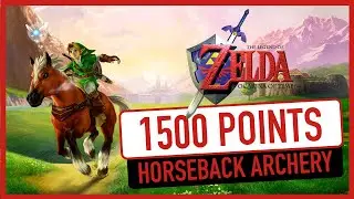 OCARINA OF TIME | Scoring 1500 Points HORSEBACK ARCHERY Minigame | Gerudo Valley