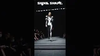 Avant-Garde Fashion Shorts: Futuristic Metallic Bodysuit With Bold Sculptural Design #fashion #aiart