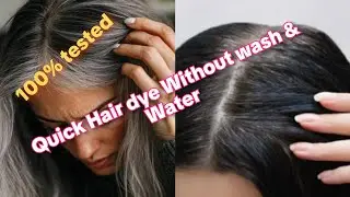 Miracle Black Hair Dye ||سردیوں والا  ہیرڈائ نہ دھونا نہ سکھانا || Viral hair dye 