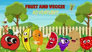 Fruits And Veggie Adventures | Fun Facts for Kids | educational video for kids