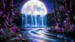Magical Moonlit Night | Fireflies, Calm Water & Forest Sounds | Relaxing Music for Sleep & Relax