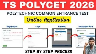 Ts Polycet Online Apply 2026 | ts polycet application 2026 |how to apply ts polycet counselling 2025