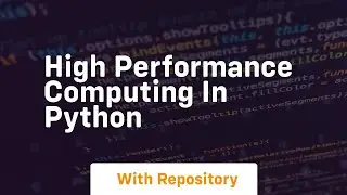 high performance computing in python