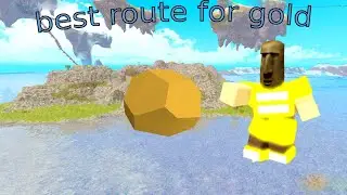 Best route for gold (roblox booga booga new seas)