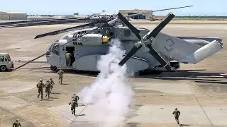The Extreme Process of Starting US Biggest Helicopter Ever Made