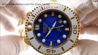 Invicta Pro Diver 47mm Gold Plated 20177 Automatic Watch