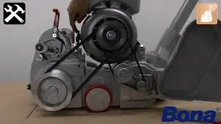 Bona Belt HD  Adjusting the belt drive