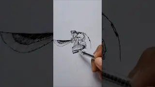 Drawing Sajin Komamura | Bleach #drawing #anime #shorts #animedraw #sketch#animeskech #animedrawing