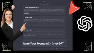 Chat GPT Prompt Saver Plugin/Extension for Chrome/Firefox| Use ChatGPT for social media marketing
