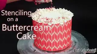Stenciling on Buttercream