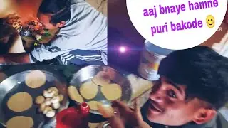 Aaj bnaye hamne puri bakode sath main devtao ki pooja ki😊 jai #maabagwati 🙏