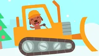 Sago Mini Праздничные грузовики и экскаваторы &mdash; построй снежную крепость! | Игровой процесс для д...
