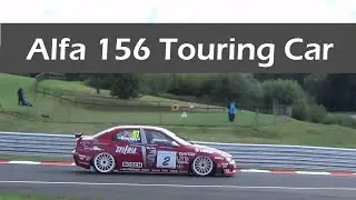 Alfa Romeo 156 Super Touring Car On Track - Engine Sound - Ex Stefano Modena