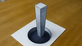 3D Art Hole for beginners | How to draw 3d | Optical illusion | Learn to draw 3d