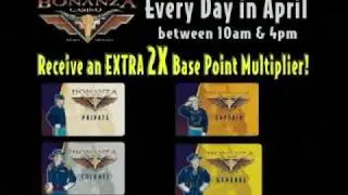 Bonanza Casino tv15 Bonus Points April 2006