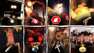 [ROBLOX] Holy Grenade vs Crucifix vs Big Bomb vs Gold Blaster vs Stop Sign All Enemies in Doors