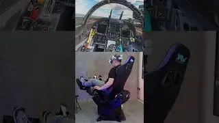 YAW3 Motion Simulator - SUCCESSFUL DCS World Carrier Landing  #dcs #vrgaming #flight #flightsim