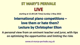 St Mary's Perivale LIVE: Christopher Elton (lecture)