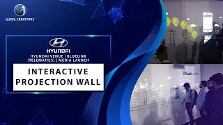 Hyundai Venue | Bluelink (Telematics) | Media Launch | India's largest Interactive Projection Wall
