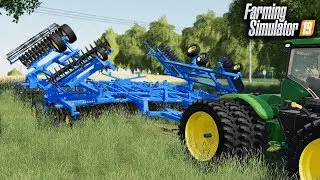 FS19- LARRY THE LANDOLL ARRIVES (NEW CULTIVATOR) & FINISHING UP TILLAGE ON THE FARM