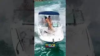 Worst ride of her life at Haulover Inlet | Wavy Boats