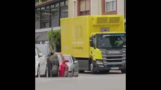 Electric Scania truck | Trucks Market | Рынок грузовик #shorts