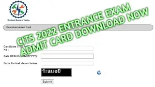 cits admit card 2022 kaise download kare | CITS entrance exam admit card