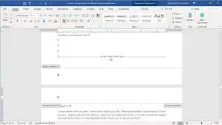 How to Create Microsoft Word Professional Reports - Insert Section Breaks