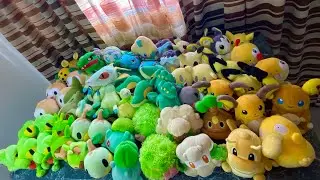 Pokemon Talking Plush Toys | POKEDOLLS COLLECTION  ALL GREEN POKEDOLL COLLECTION