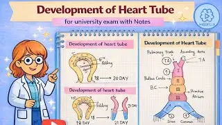 Development of heart tube|systemic embryology|1st yr mbbs