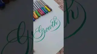 Karin Brushmarkers #calligraphy #satisfying