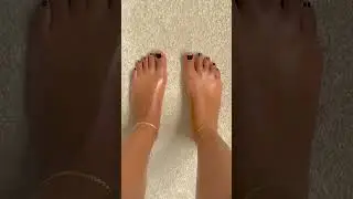 Black pedicure