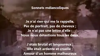 Sonnets m&eacute;lancoliques I - Henry Becque lu par Yvon Jean