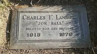 Actor Jon Hall Grave Forest Lawn Hollywood Hills Los Angeles California USA October 9, 2022