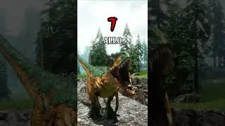 TOP 16 STRONGEST CARNIVORE THEROPODS IN ARK #shorts #ark #dinosaur