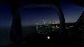 738NGX HUD Landing at LEIB  [FSX]