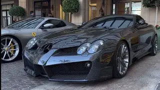 Insane valet parking compilation at Maybourne Beverly Hills hotel 2024! Carbon SLR,Chiron,Mansory RR